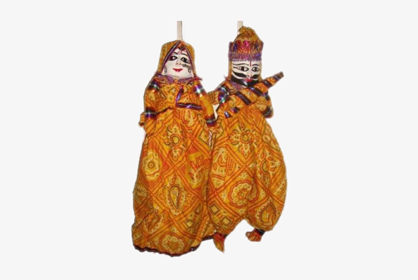 Rajasthani Puppets In Yellow Colour - Rajasthani Culture Image Png, transparent png #2344143