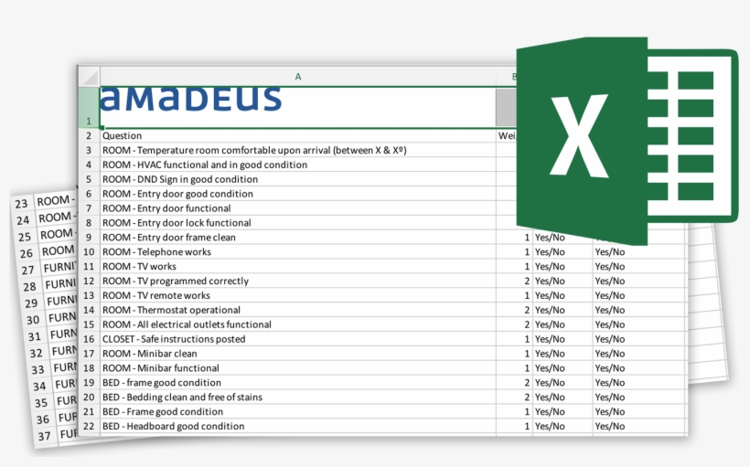Easily Print And Distribute This Excel Checklist To - Housekeeping Checklist, transparent png #2344367