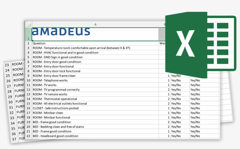 easily print and distribute this excel checklist to housekeeping housekeeping checklists