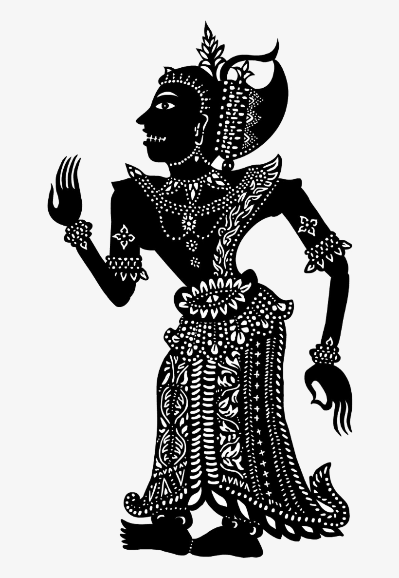 One Of The Arts Spread Through The Indianization Of - Indonesian Shadow Puppets, transparent png #2344460
