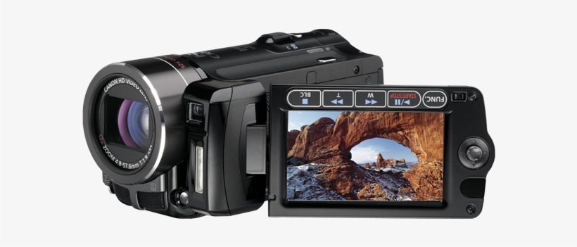 Canon Vixia Hf10 Flash Memory High Definition Camcorder - Canon Vixia Hf10 - Camcorder - High Definition, transparent png #2344673