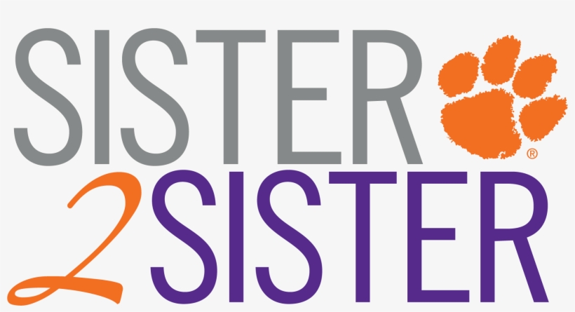 Sister 2 Sister - Ncaa Removable Laptop Sticker, Clemson Tigers, transparent png #2344939