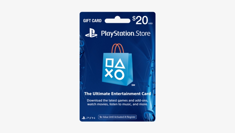 Psn Gift Card Code Usa $ 20 For The Ps4, Ps3, Ps Vita - Playstation Network Card 50 Pounds - For Ps3, transparent png #2344956