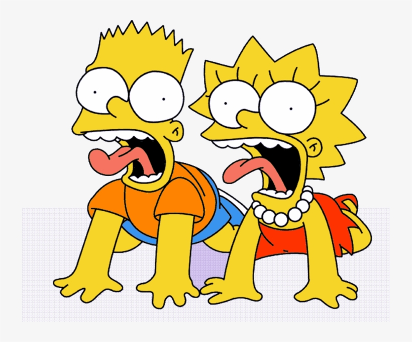 Share This Image - Lisa And Bart Png, transparent png #2344980