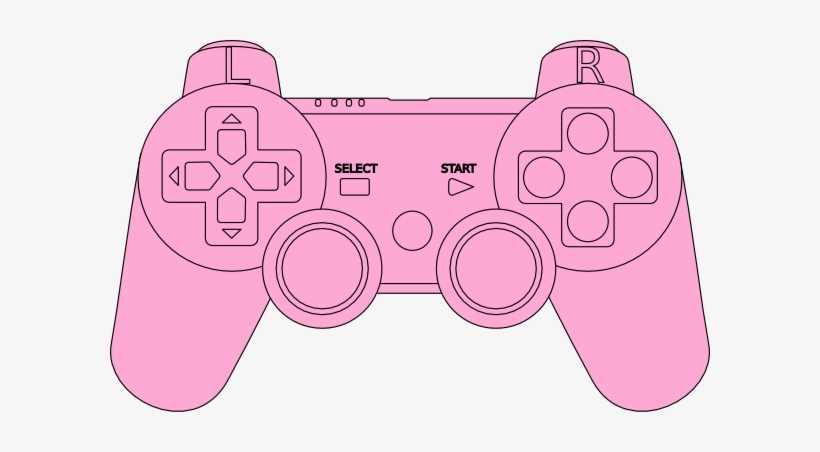 Ps3 Controller Pink Clip Art - Ps4 Coloring Pages, transparent png #2344983