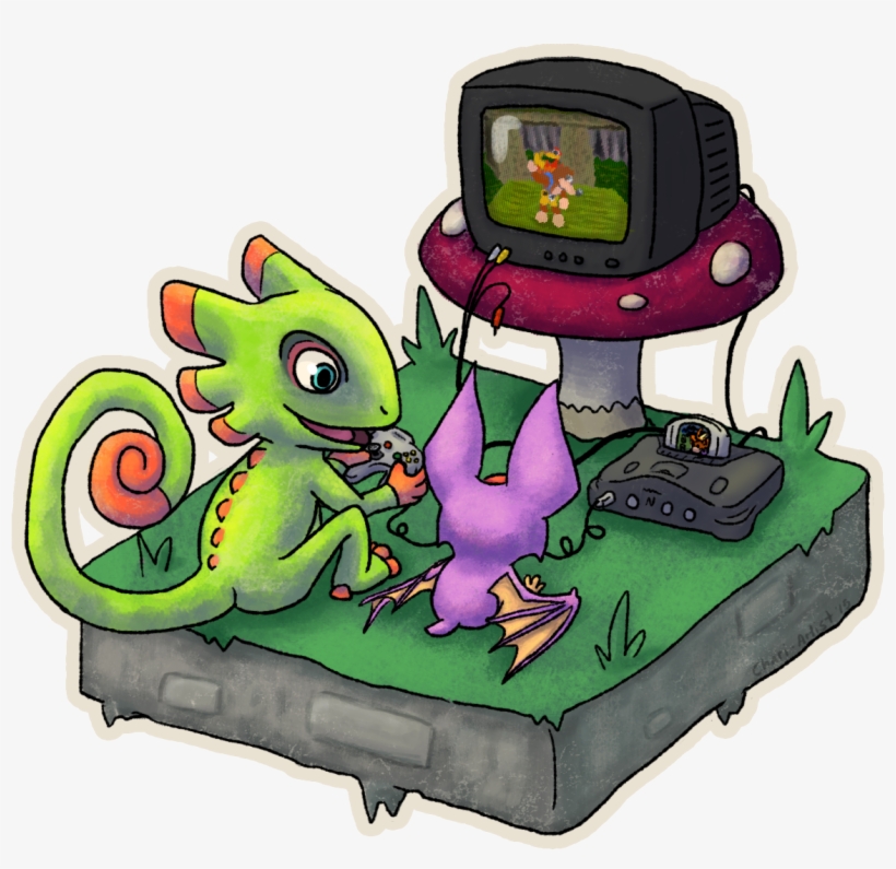 Yooka-laylee - Yooka Laylee Banjo Kazooie Fan Art, transparent png #2345356