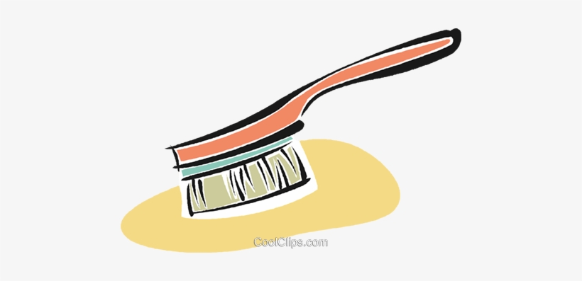 Hair Brush Royalty Free Vector Clip Art Illustration - Clipart Hairbrush, transparent png #2345742
