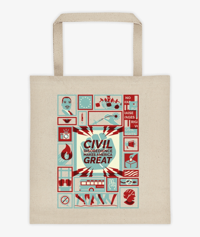 Civil Disobedience Tote Bag Michael Czerniawski Tote - Tote Bag, transparent png #2345906