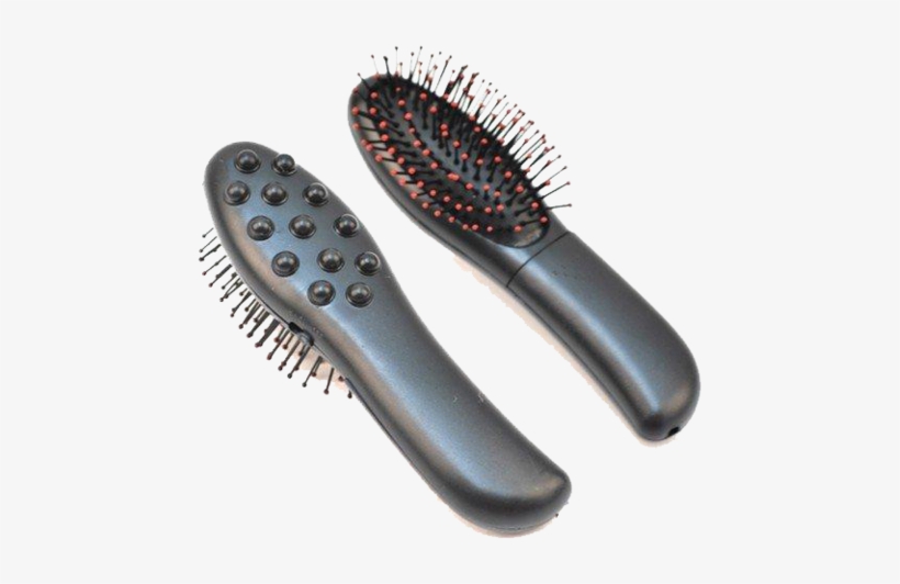 Vibrating Hair Brush Massager - Lohome Healthy Comfortable Multifunctional Heath Hair, transparent png #2345996
