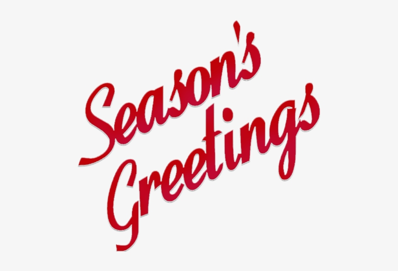 Salutate - Seasons Greetings Text Png, transparent png #2346024