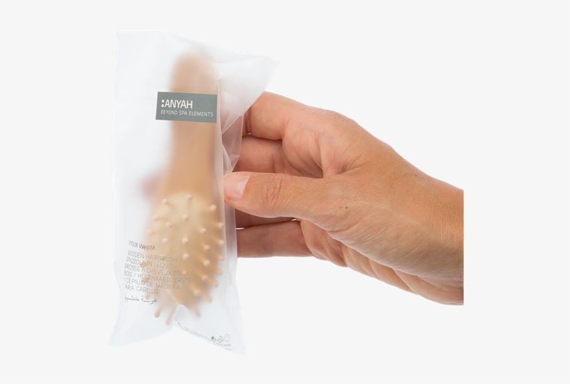 Wooden Hair Brush, Anyah - Paper Bag, transparent png #2346248