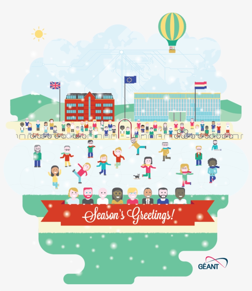 Season's Greetings From Everyone At Géant - Balloon, transparent png #2346340