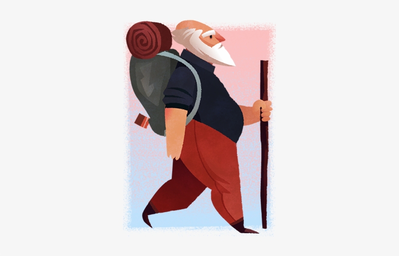 Old Man's Journey, A Soul-searching Puzzle Adventure, - Old Man's Journey Character, transparent png #2346357