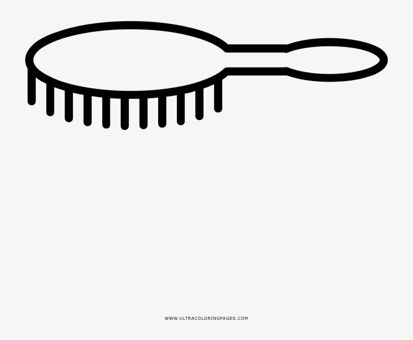 hair brush coloring page