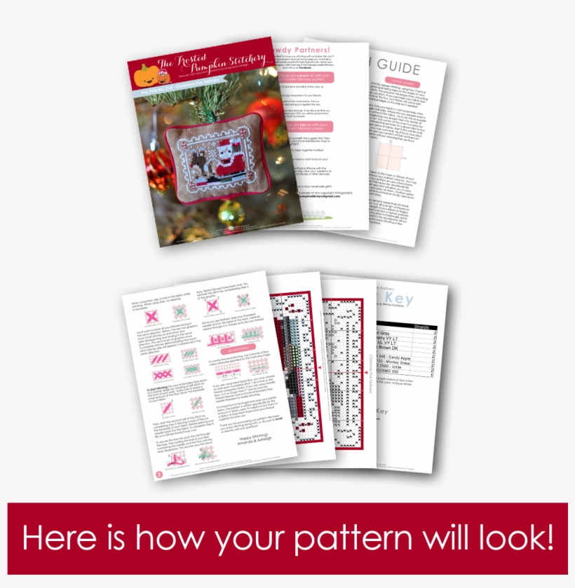 Christmas Eve Delivery Pdf Cross Stitch Pattern - Cross-stitch, transparent png #2347143