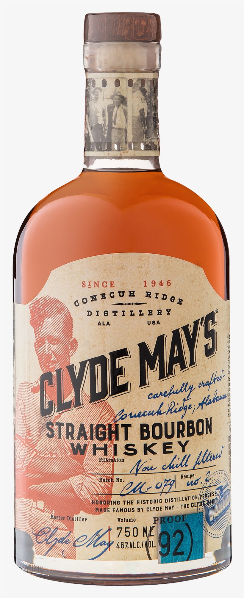Clyde May's Straight Bourbon Whiskey 750ml - Clyde May's Straight Bourbon Whiskey, transparent png #2347164
