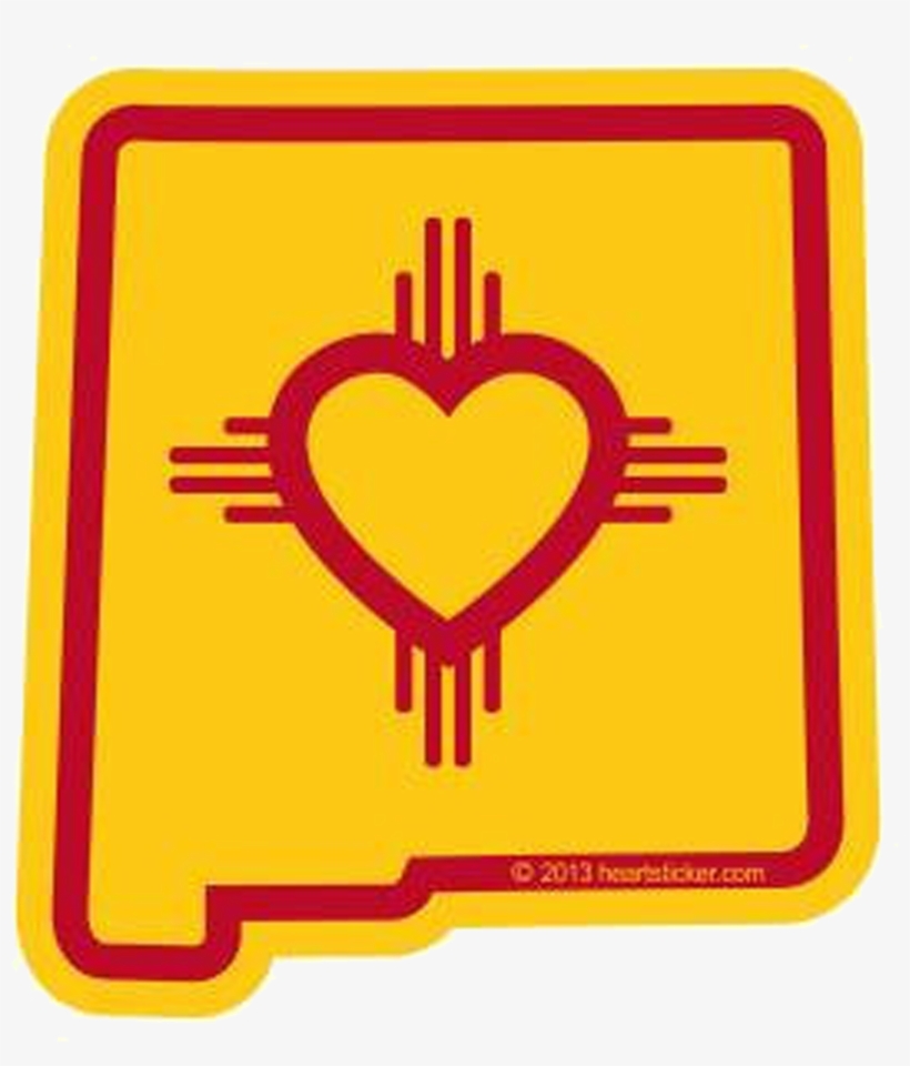 Heart In New Mexico Sticker - New Mexico Sticker, transparent png #2347266