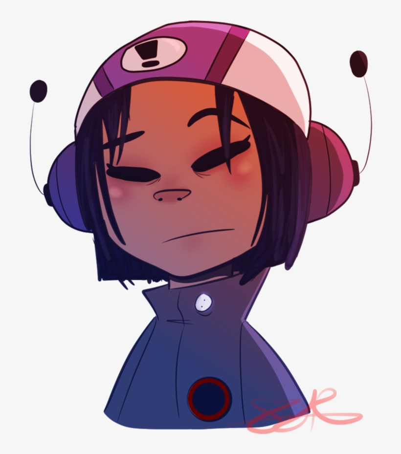 Noodle - Gorillaz Noodle Niña, transparent png #2347378