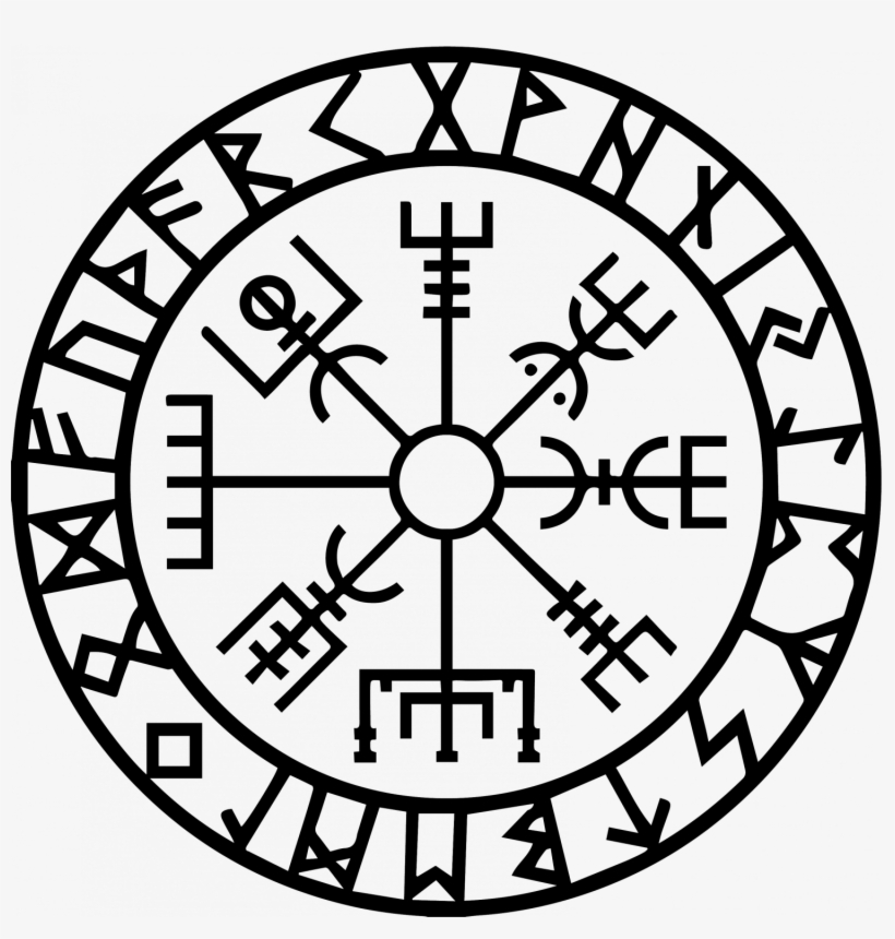 Vegvisir Futhark, transparent png #2347573