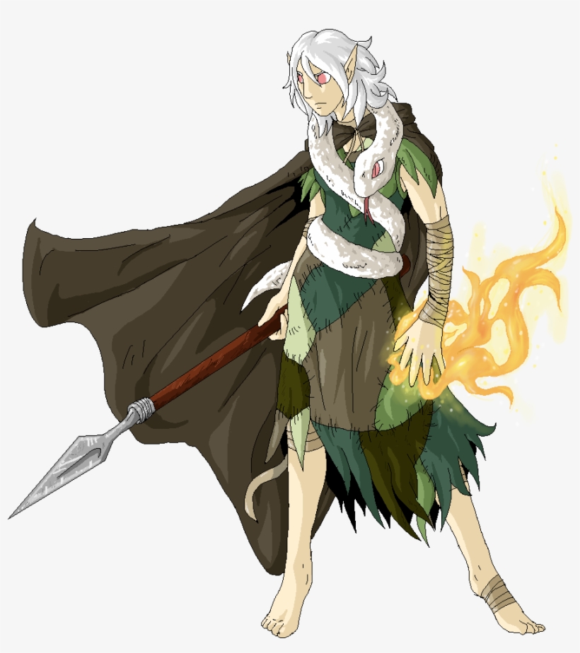 The Elven Druid - Elf Druid White Hair, transparent png #2347621