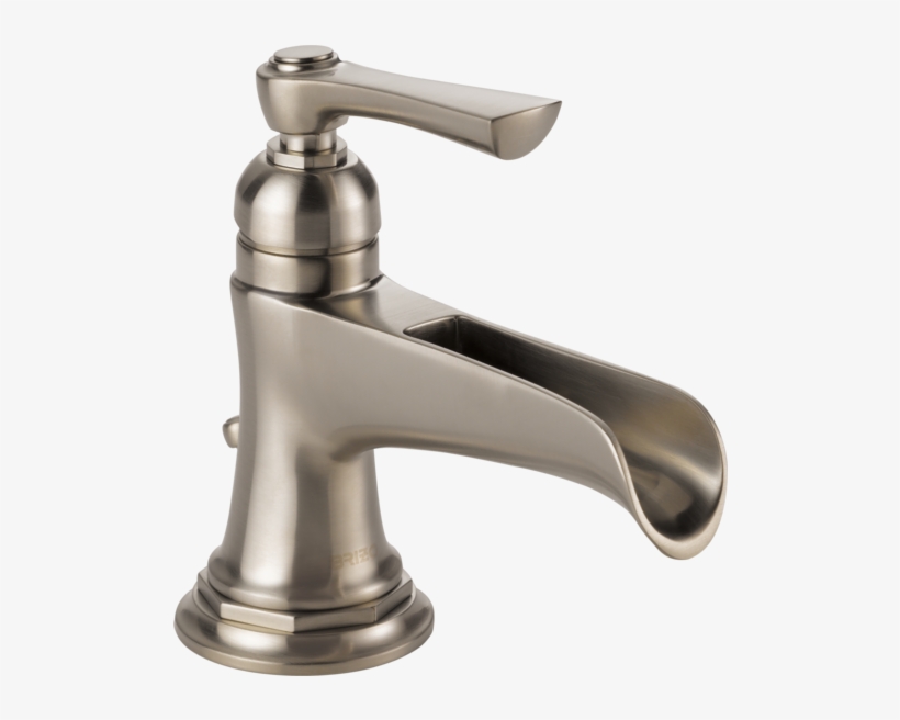 Brizo Rook™ Single Handle Channel Spout Lavatory Faucet - Brizo 65061lf Rook Waterfall Single Hole Bathroom Faucet, transparent png #2347744