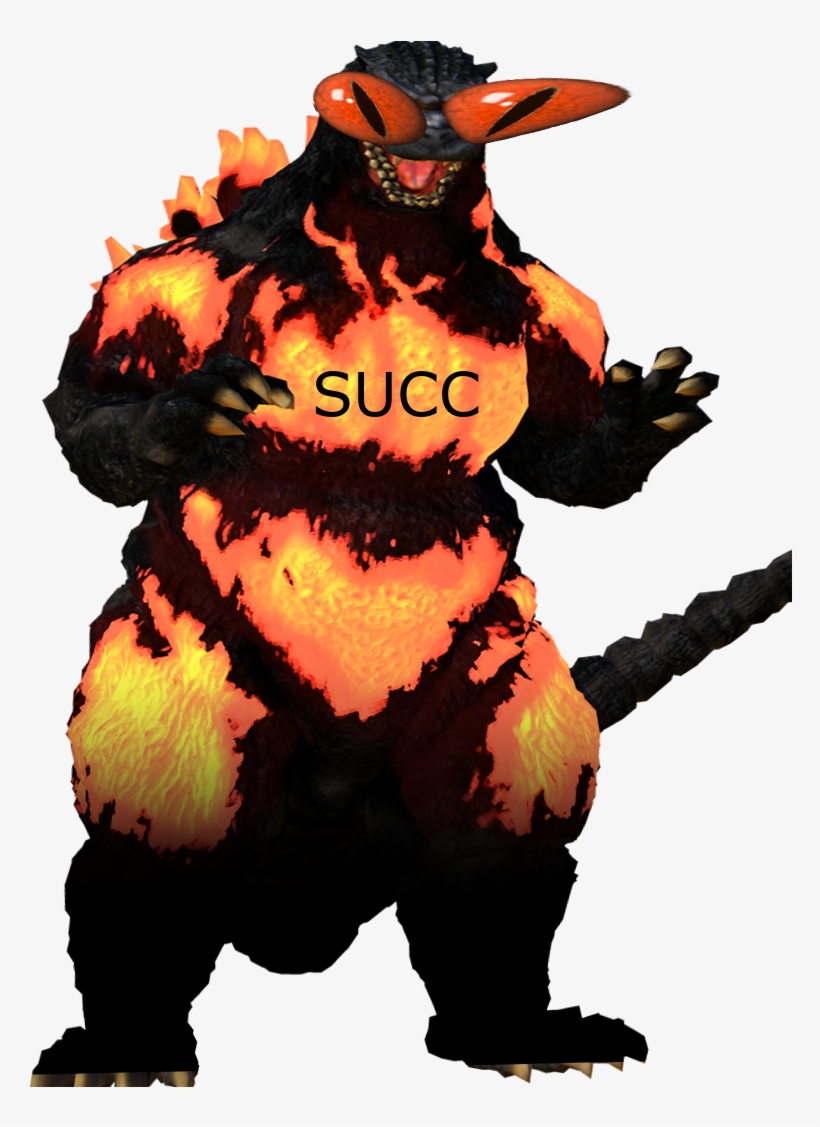 Burning Succzilla - Godzilla Ps4 Godzilla 2014, transparent png #2348352
