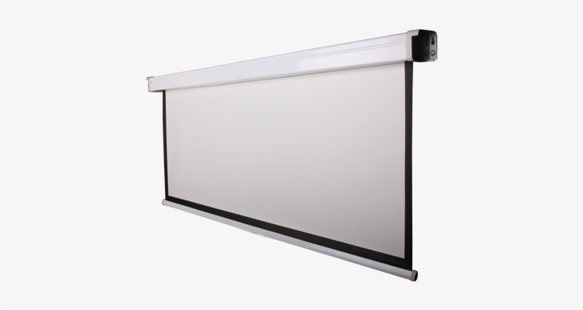 Motorized Projection Screen - Wall Mounted Projector Screen, transparent png #2348355