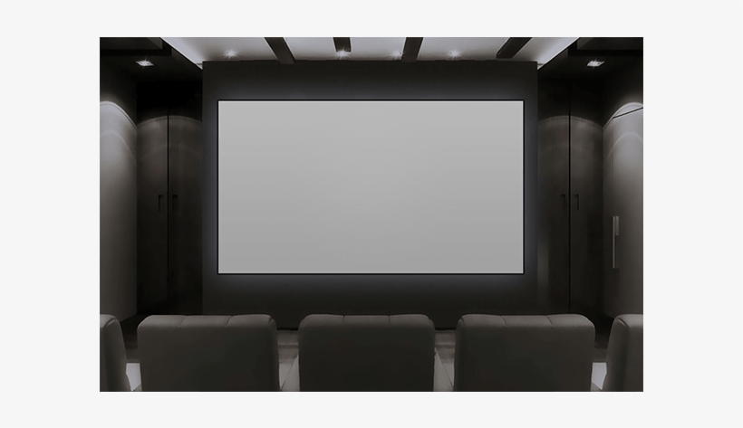 Severtson 4k Thin Bezel Series Fixed Frame Projector - Projection Screen, transparent png #2348817