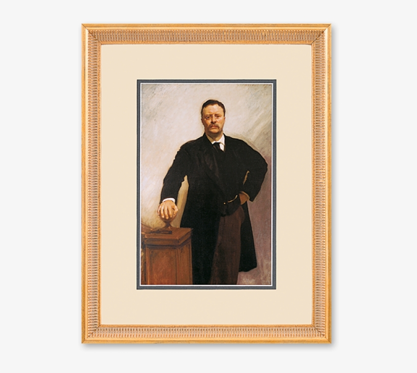 Teddy Roosevelt Framed Painting, transparent png #2349083