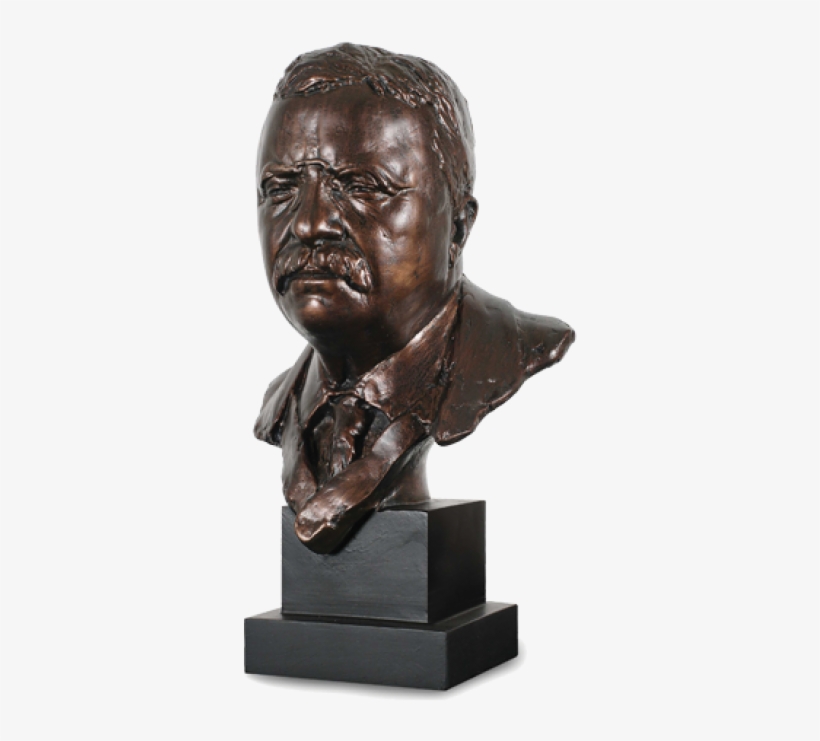 President Theodore Roosevelt Bust - Theodore Roosevelt Bust, transparent png #2349180