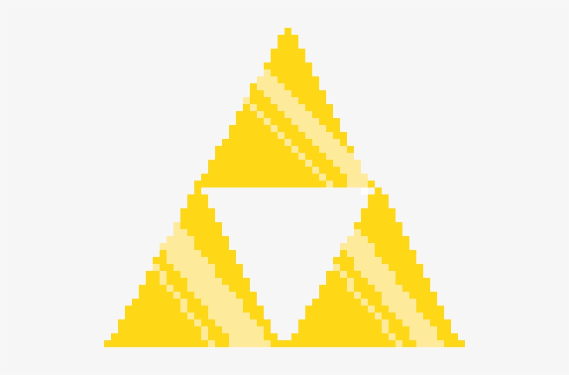 Triforce - Pixel Triforce, transparent png #2349199