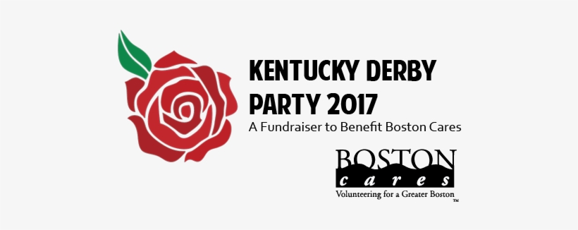 Boston Cares Kentucky Derby Party - Rose Silhouette Clip Art, transparent png #2349432