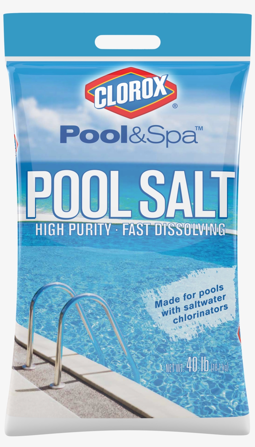 Clorox ® 40 Lb Clorox Pool Salt Original - Clorox Pool Spa 40b-clxpool Pool Salt Premium, 40lb, transparent png #2349568