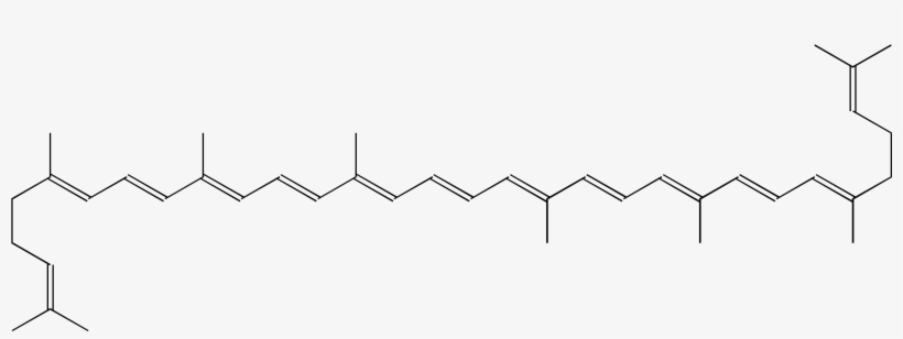 Molecular Structure Of Lycopene - Beta Carotene Wikipedia - Free  Transparent PNG Download - PNGkey
