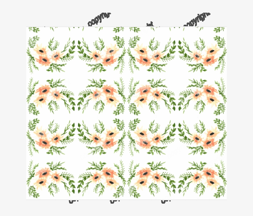 Marie De Medici's Fleur D - Peach Watercolor Floral By The Made Haven - Customized, transparent png #2349598