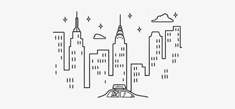 New York City Line Art - Allbirds Soho, transparent png #2349842