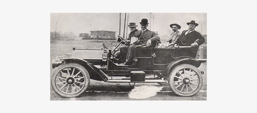 Teddy Roosevelt & Seth Bullock In A Fawick Flyer - Fawick Flyer Car, transparent png #2349886