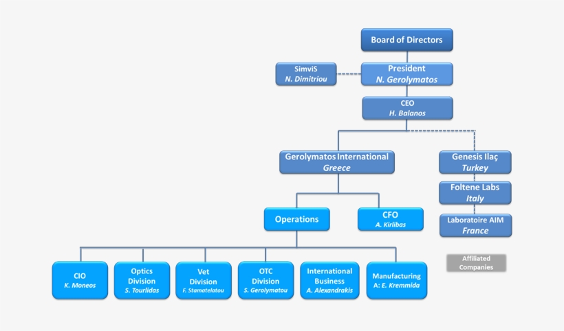 Gerolymatos International's Operating Businesses Are - Structure Of International Companies, transparent png #2350031