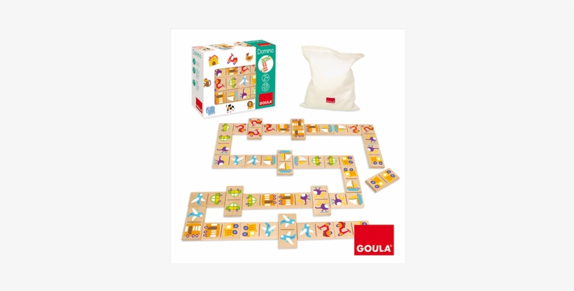 Goula - Vehicles Domino - Goula 50264 Wooden Dominoes Vehicles, transparent png #2350341