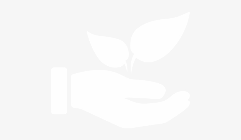 Hand Plant Farming - Plant Icon White Png, transparent png #2350345