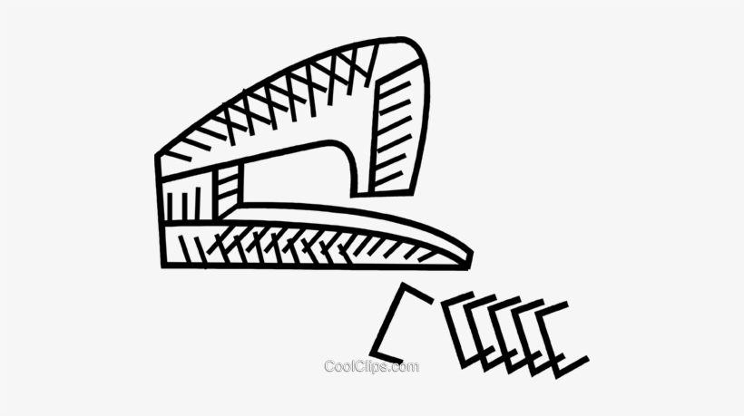 Stapler With Staples Royalty Free Vector Clip Art Illustration - Staples Clip Art, transparent png #2350466