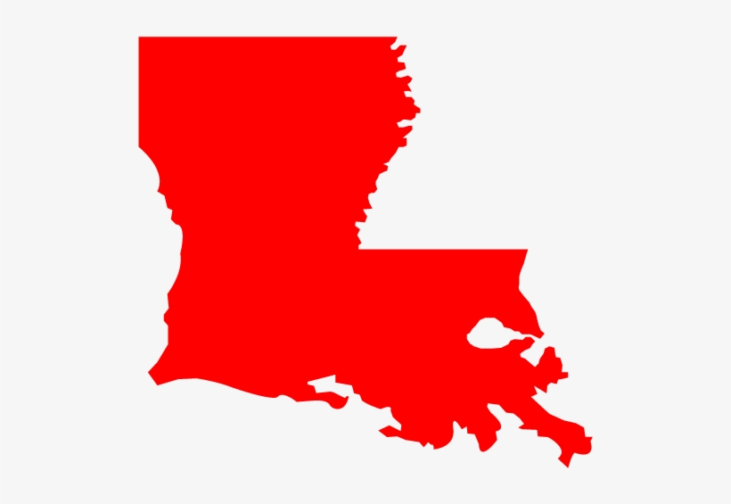 Louisiana - State Map Outline Louisiana With Heart In Home, transparent png #2351000