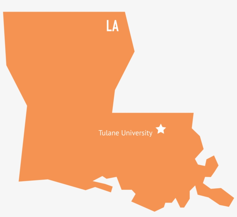 Louisiana - Louisiana Map Clip Art, transparent png #2351495
