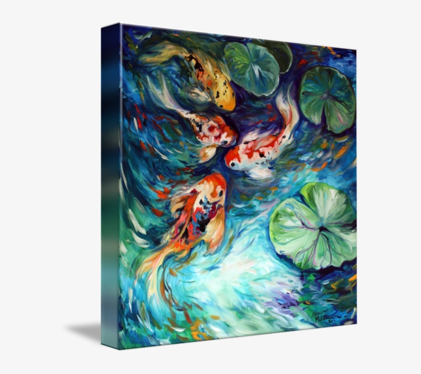 "dancing Colors Koi" By Marcia Baldwin, Shreveport, - Dancing Colors Koi, transparent png #2351744