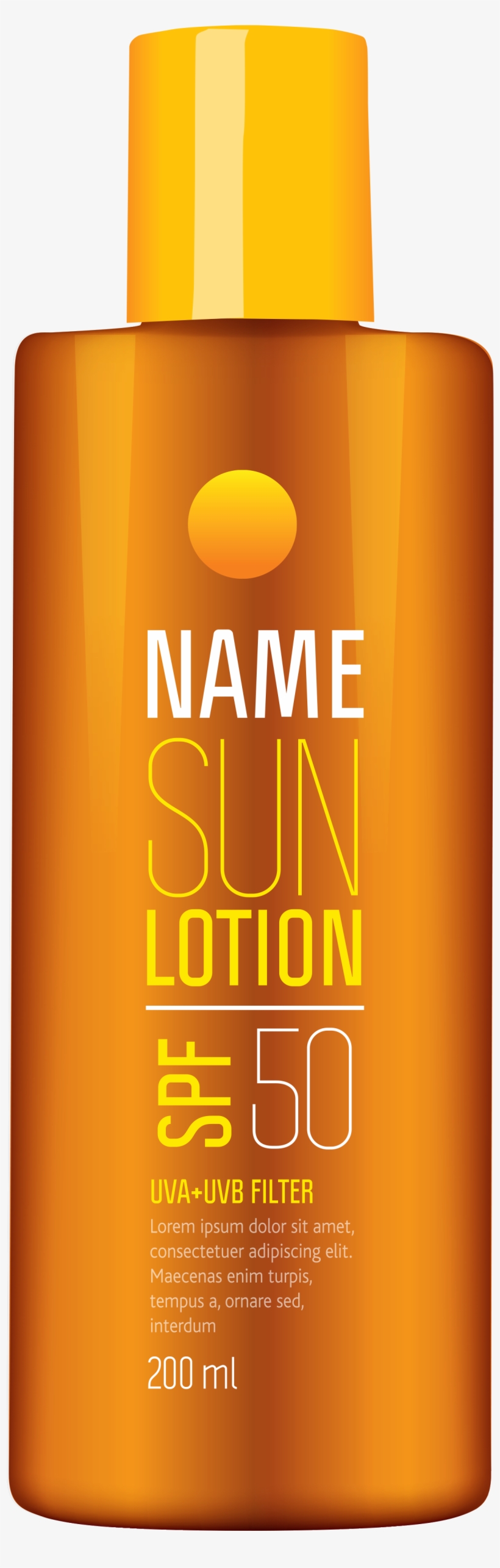 Sun Lotion Tube Png Clipart Picture - Sun Lotion Png, transparent png #2351915