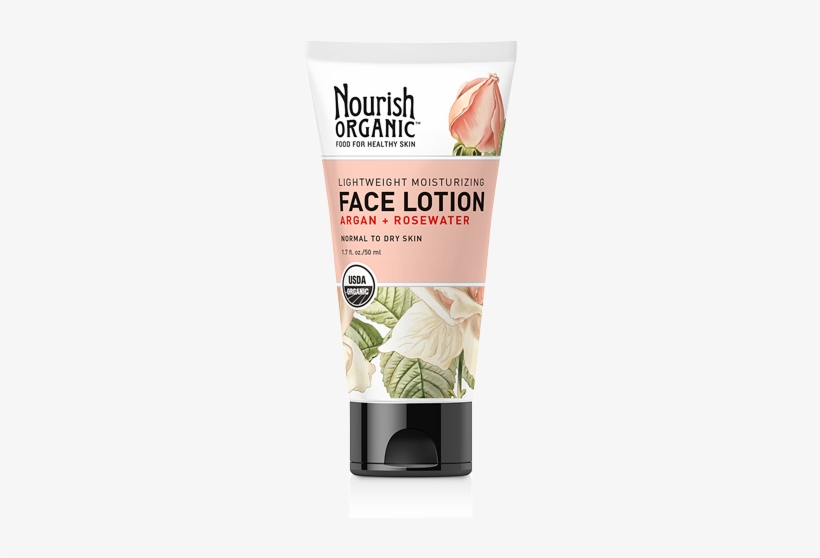 Lightweight Moisturizing Organic Face Lotion - Nourish - Organic Lightweight Moisturizing Face Lotion, transparent png #2352090