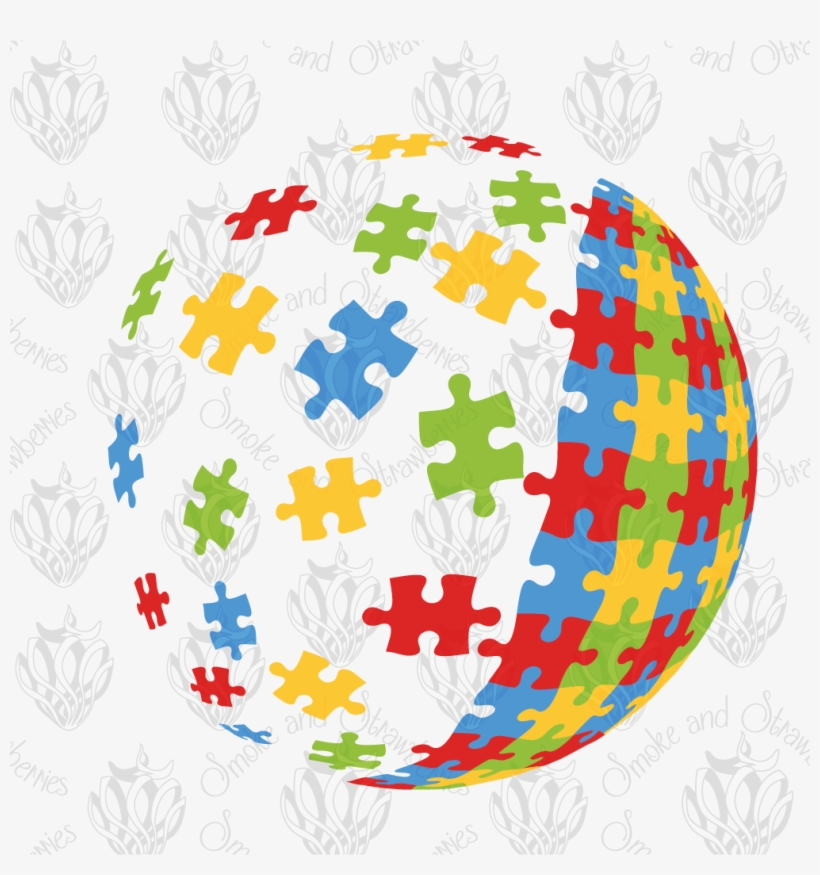 Autism Awareness Puzzle Ball - Father, transparent png #2352174