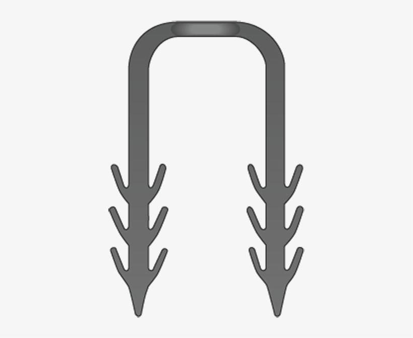 500 Track Staples - Wood, transparent png #2352392