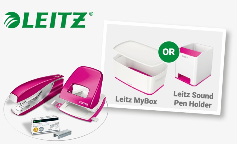 Img Leitz Staplingpunching Theperfectmatch Bd - Leitz Plastic Zak Met Leitz Reclame-opdruk, Kleine, transparent png #2352396