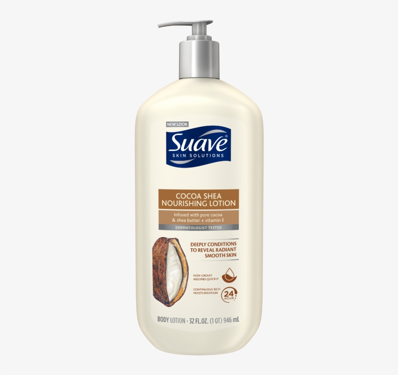 [smoothing Cocoa Butter And Shea Body Lotion 32oz, - Suave Advanced Therapy Lotion, transparent png #2352442